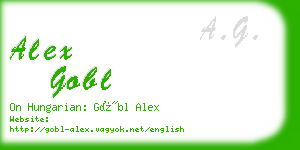 alex gobl business card